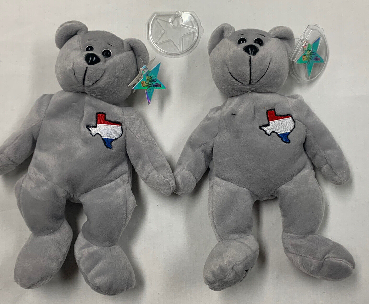 (2) Classic Collecticritters Limited Edition Texas Promo Bears