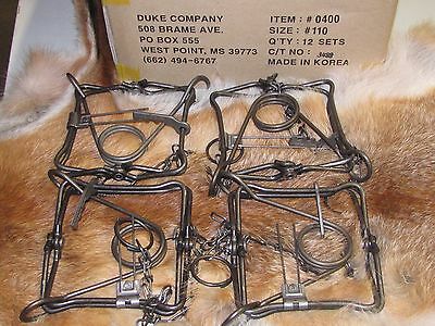 4 New Duke 110 Body Traps/muskrat/rabbit/mink Trapping New Sale