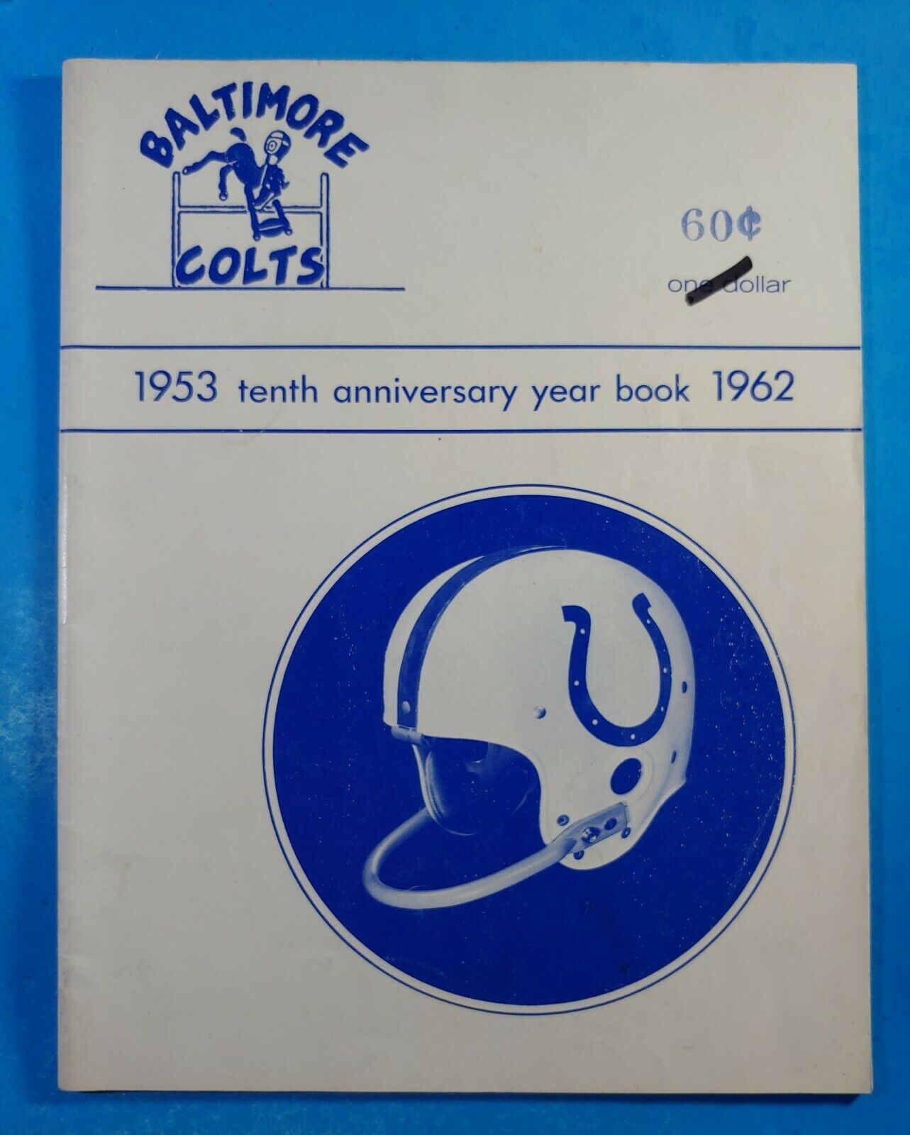 Vintage 1953-1962 Baltimore Colts 10th Anniversary Yearbook Program Nice