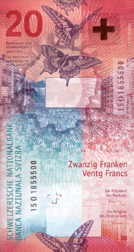 Switzerland 20 Francs 2017 P-new Unc