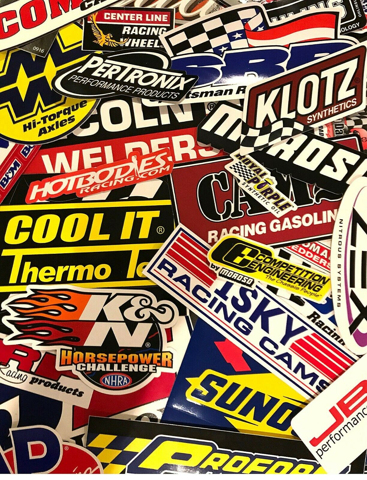 Racing Decals Sticker Lot Set 25 Assorted Body Us Free Ship Nascar Nhra Random