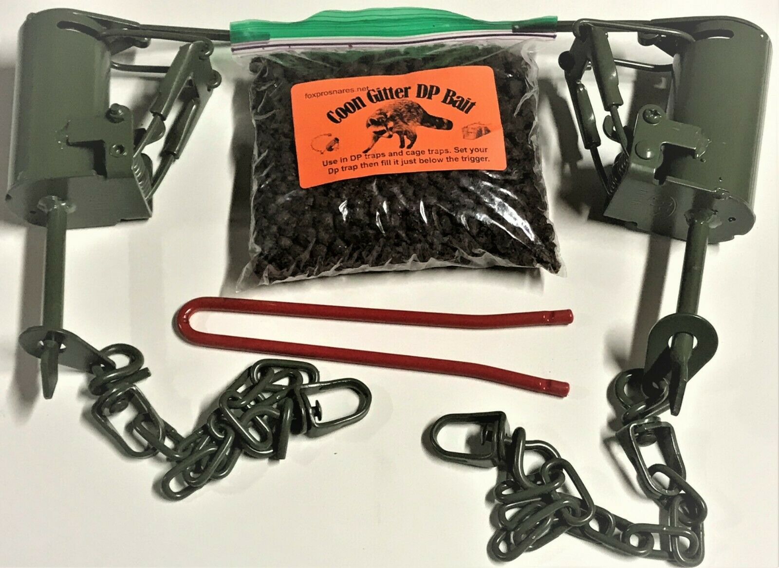 2 Fps Dp Dog Proof Raccoon Kit , 1 Dp Setter & 1 Coon Gitter Bait Trap New Sale