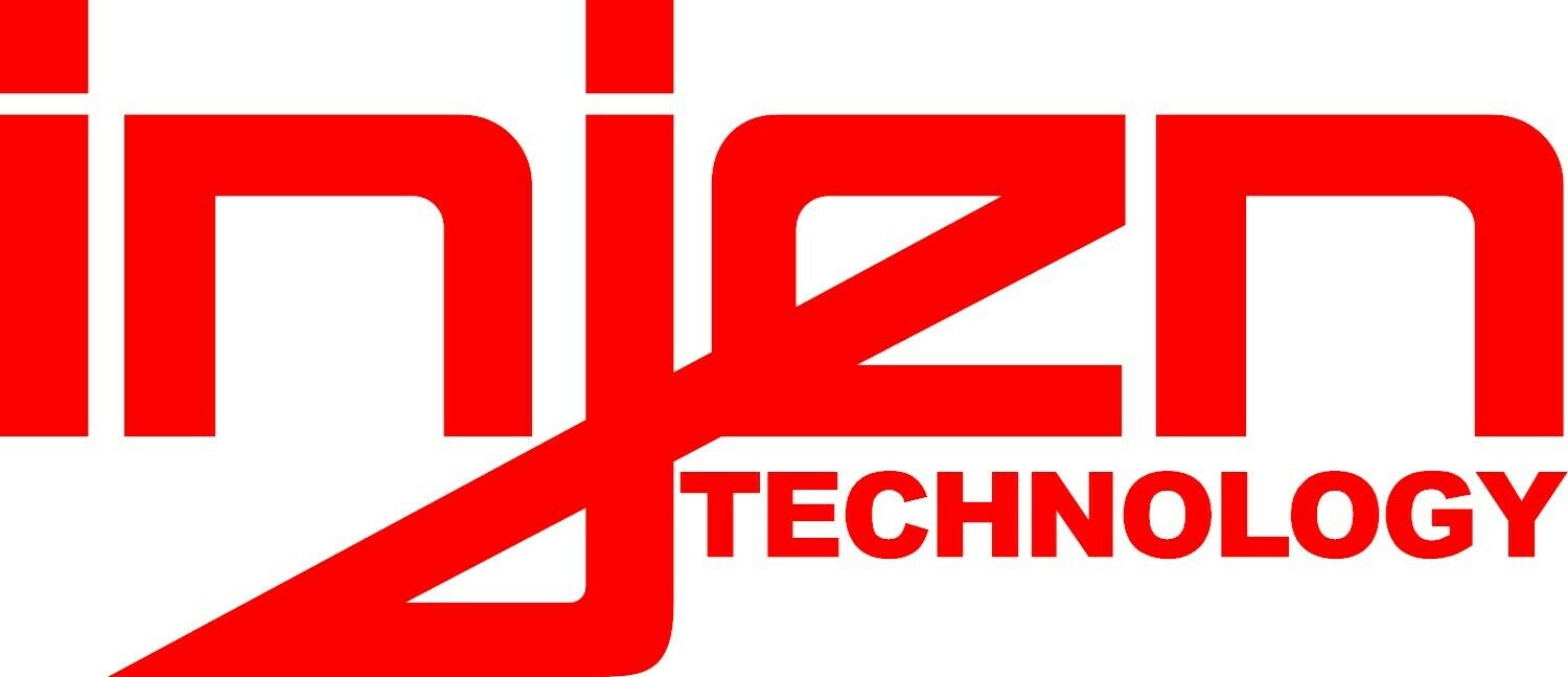 Injen Logo Decal Sticker Black, Red Or White 5" X 2.15" Jdm Racing