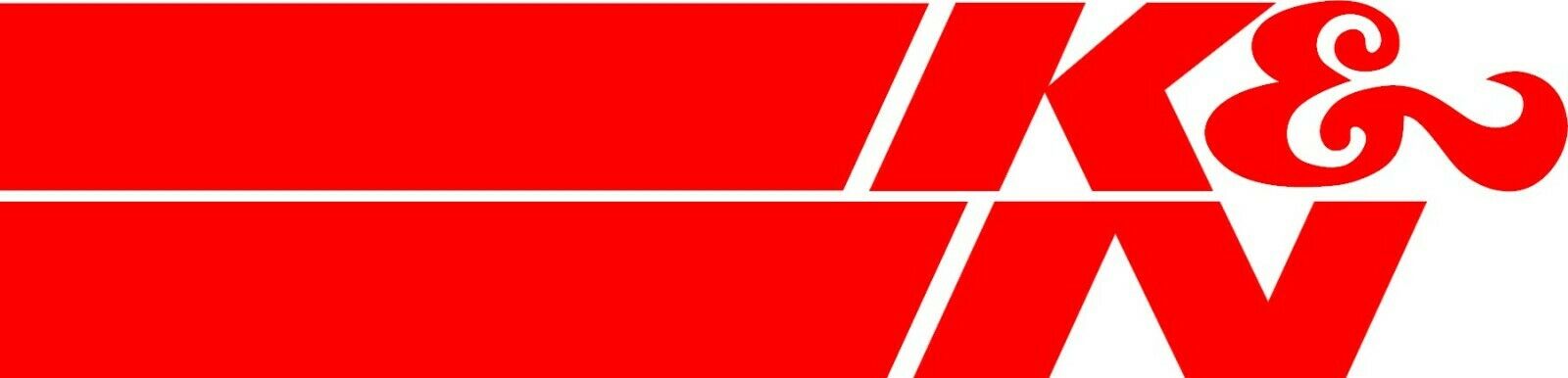 K&n Logo Decal Sticker Black, Red Or White 6" X 1.45" Racing Jdm