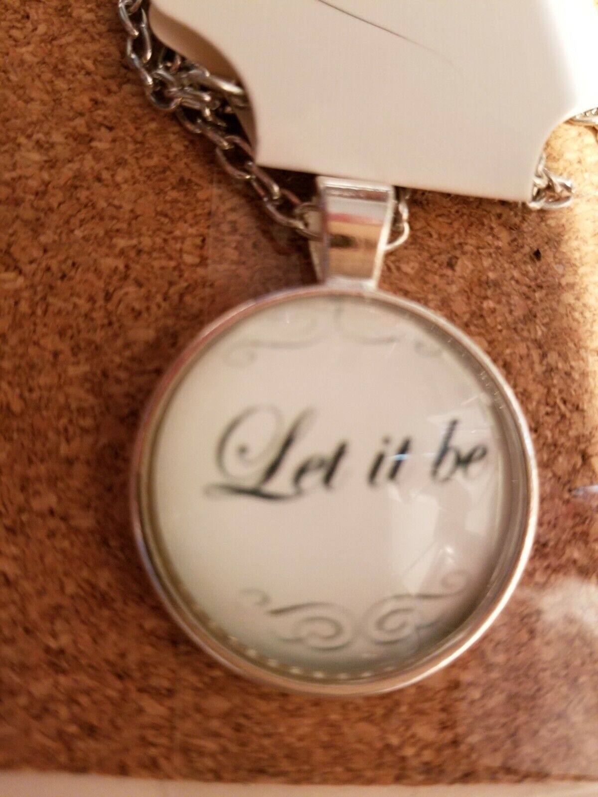 Beatles "let It Be" Necklace 1 Inch Pendant