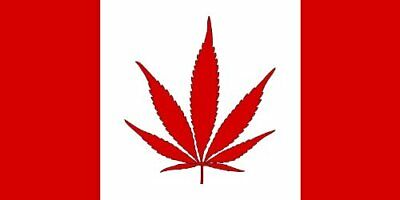 3'x5' Canada Marijuana Leaf Flag Canadian Pot Weed Joint Spiff Liberalize 3x5