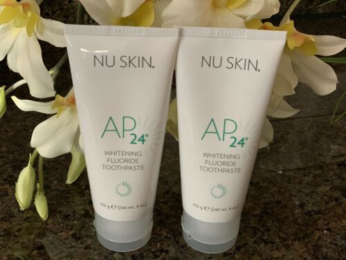 Nu Skin Nuskin Authentic Ap-24 Whitening Fluoride Toothpaste-2 Tubes-exp 02/2023