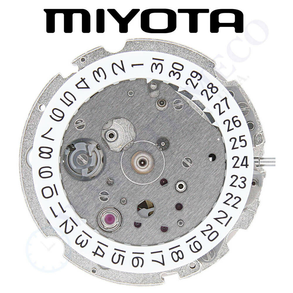 Original Miyota 8215 Japan Automatic Movement 21 Jewels, Date At 3 + Extra Parts